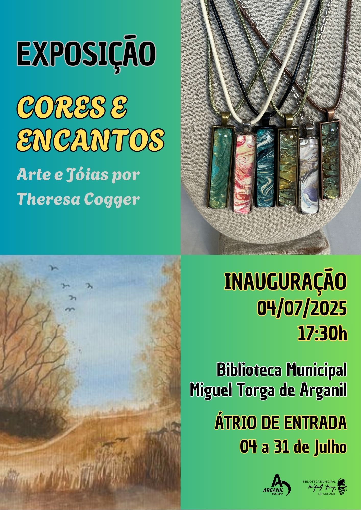 Cartaz Exposição Theresa Cogger Cartaz Exposição Theresa Cogger