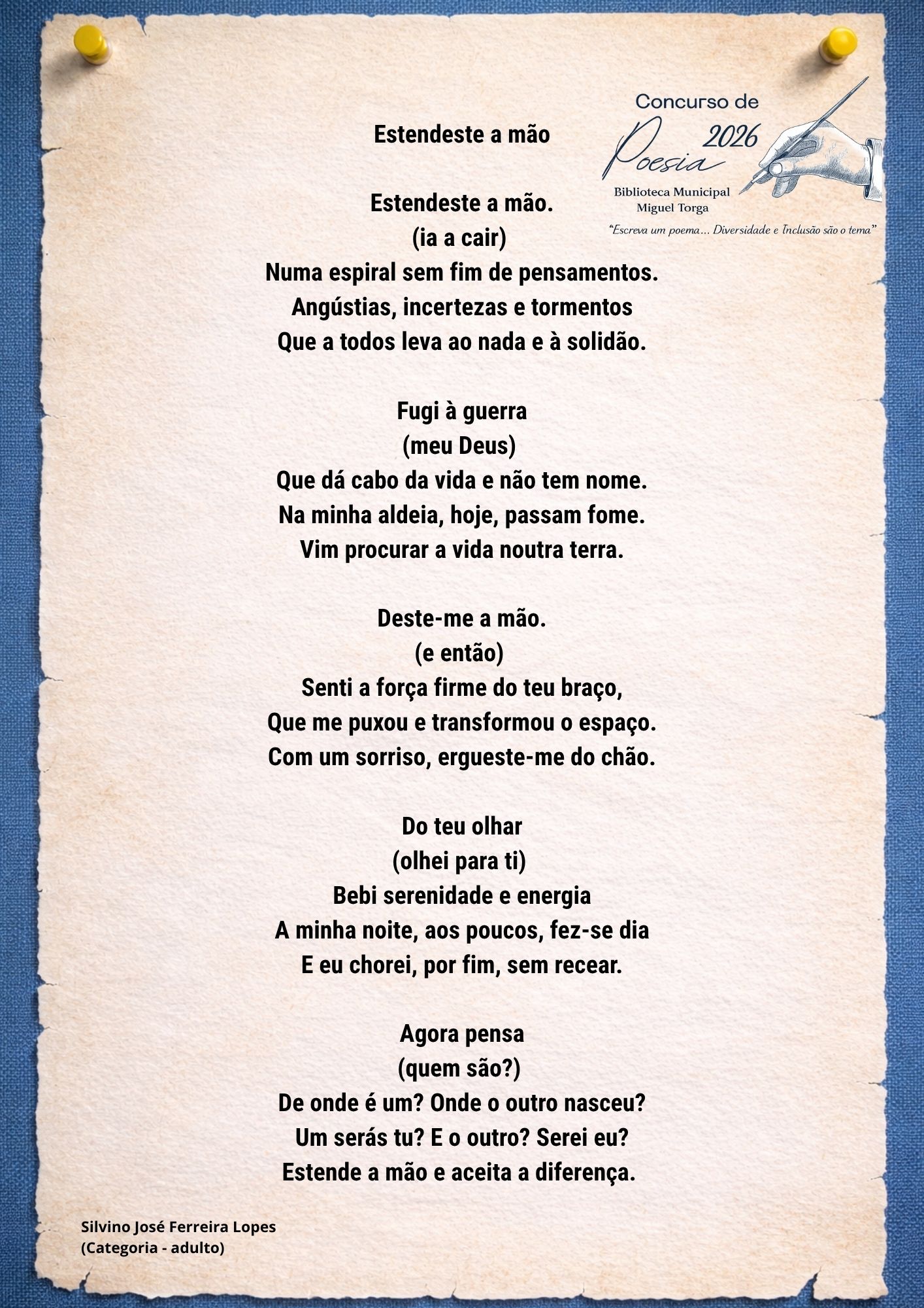 1 Classificado Adulto Silvino Lopes